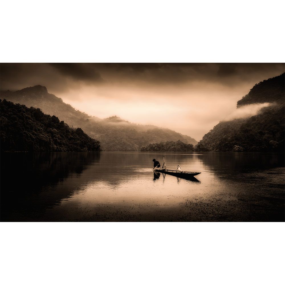 Artwood, Vægdekoration Fisherman 150x100 cm Artwood