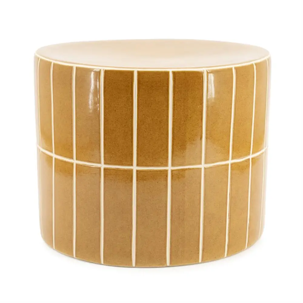 By-Boo, TileTastic 1 Sofabord- mustard 42x42x34 cm