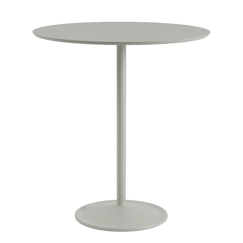 Muuto, Soft barbord 95 cm - Grey Linoleum Grey