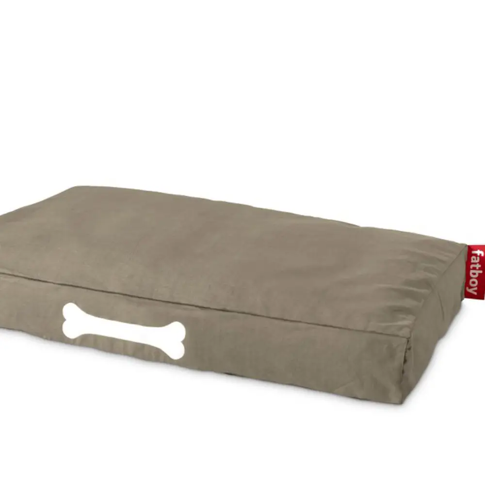 Fatboy, doggielounge L canvas Hunde seng recycled taupe grey