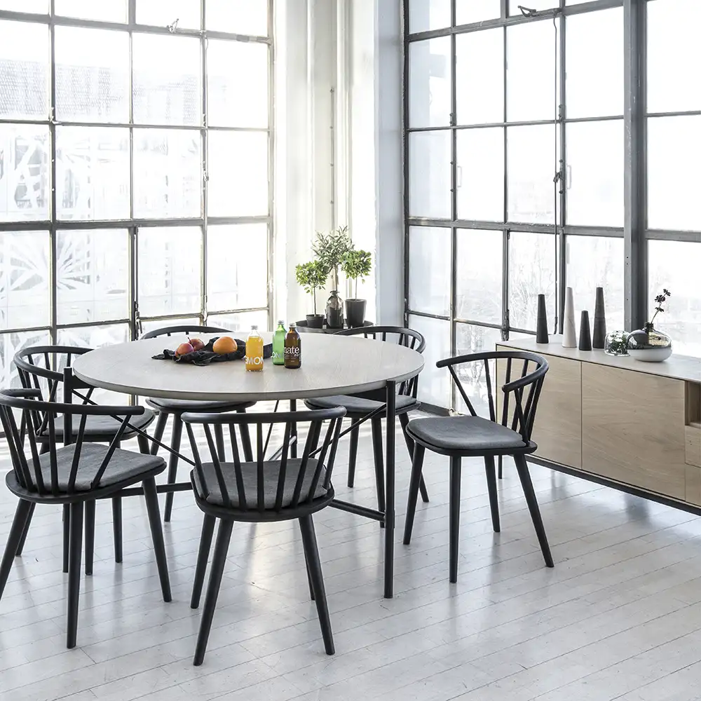 Ale spisebord 135 cm hvidolieret eg