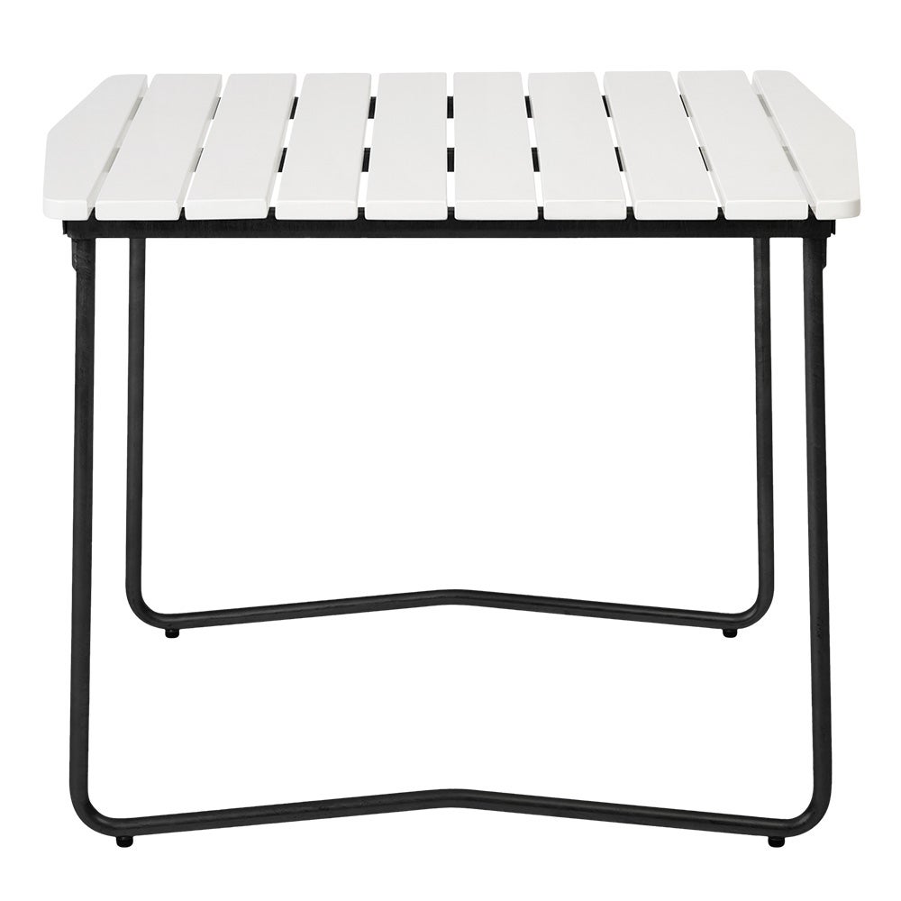 Bord B31 84 Hvidlakeret eg / sort stel