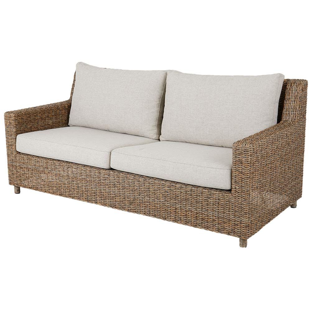 Sandkorn Sofa Natur Polyrattan Brafab