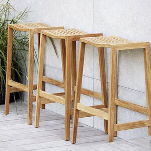 Flip barstol teak