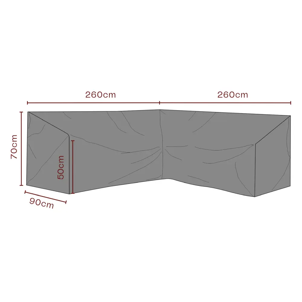 Møbelbeskyttelse Hjørnesofa 260/260x70x90 cm waterproof