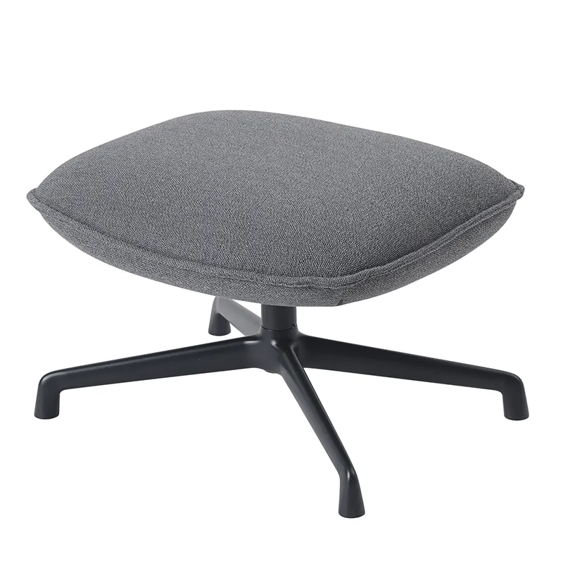 Muuto, Doze Ottoman Swivel Base - Ocean 80 Anthracite Black