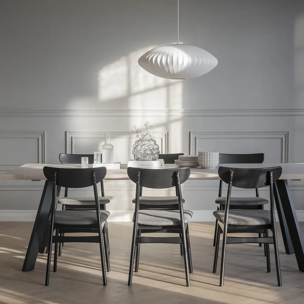 Rodham stol sort eg/mørkegrå