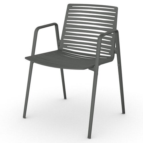 Zebra lænestol Metallic Grey