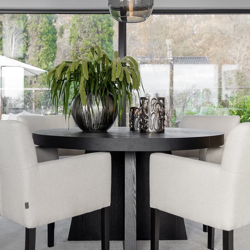 Trent Udtræksbord 130-250x130 cm Sort