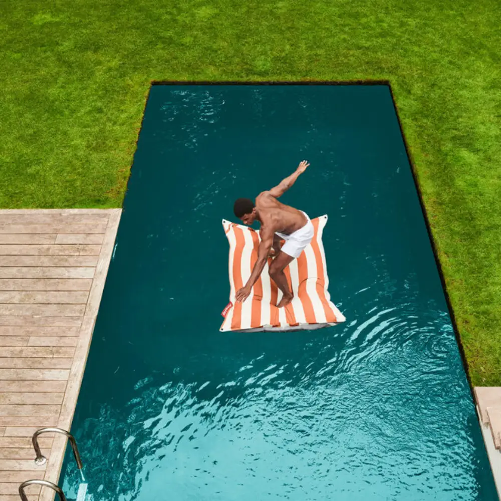 original floatzac stripe orange creme