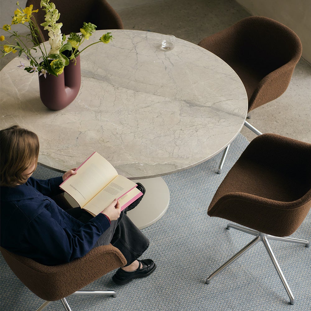  Midst spisebord Ø140 cm - Grey Marble