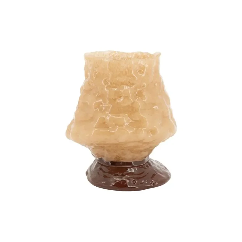 Melte small 14,5x14,5x15,5 cm Glas light brown