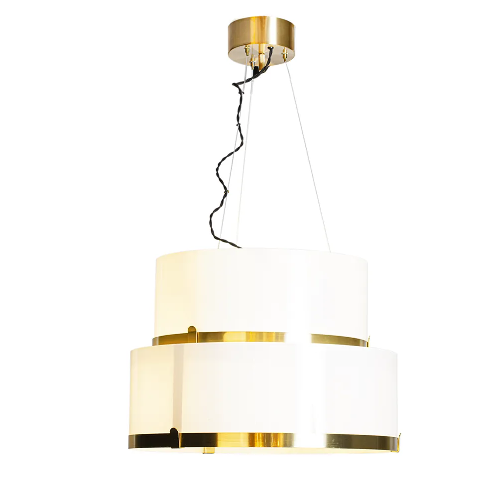 By Rydéns Marcel loftlampe Ø50 cm Messing-hvid