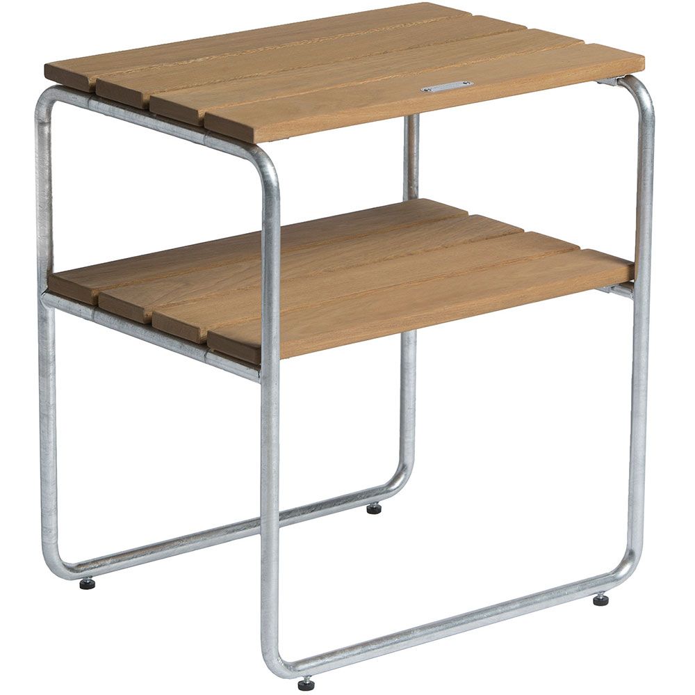 Grythyttan Stålmöbler, Sidebord L45 Olieret Eg Grythyttan Stålmöbler