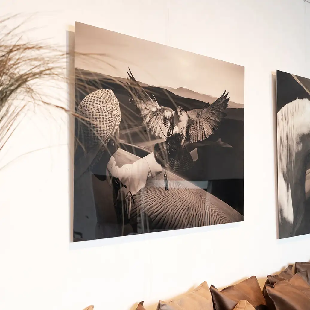 Vægdekoration Arabian Hunt 120x80 cm Artwood