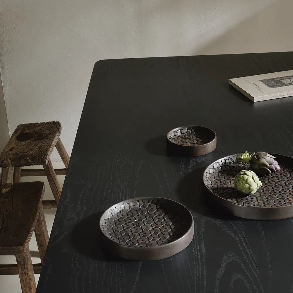  Tampa bakke mørkebrun mahogni - Sæt med 3 stk