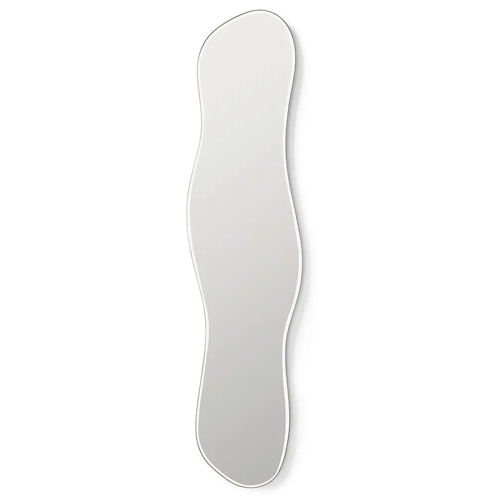 Ferm Living Pond spejl full size Dark chrome