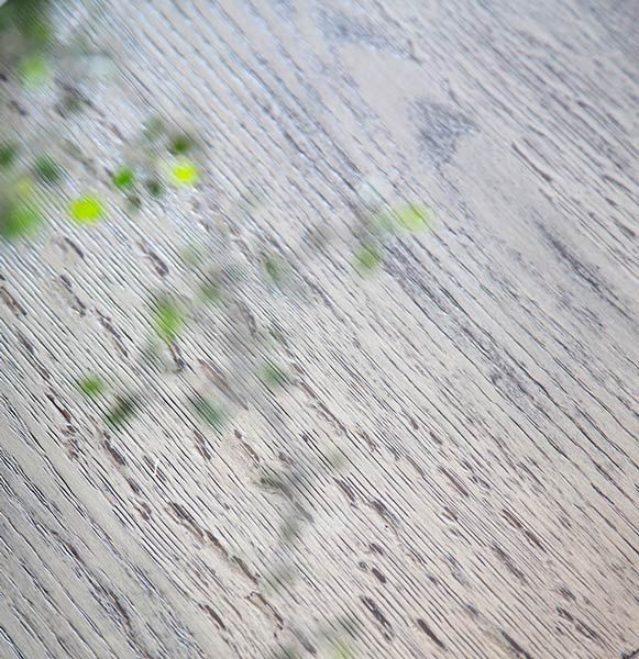 Trent spisebord 130x130-250 cm Antikgrå