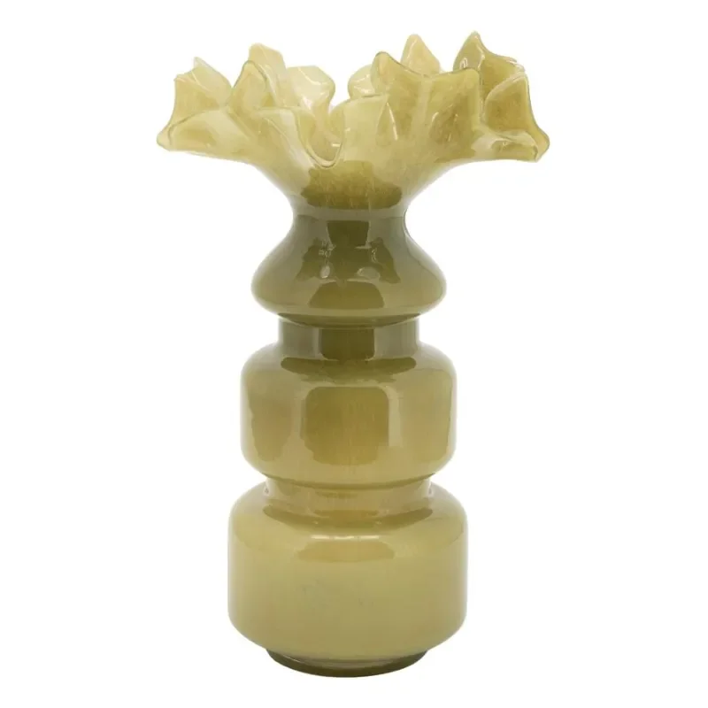 Baia 3 Vase 22,5x22,5x39 cm Glas Grøn