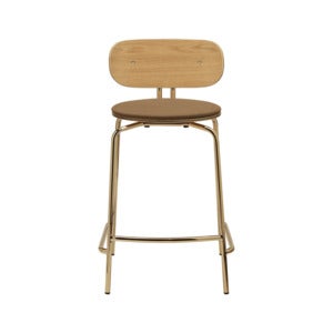 Curious Lav Barstol Eg/Messing Sugar Brown
