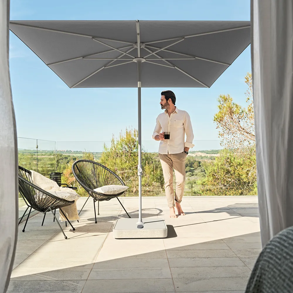 Smart parasol 200 cm anthracite Kat.4 408 Black