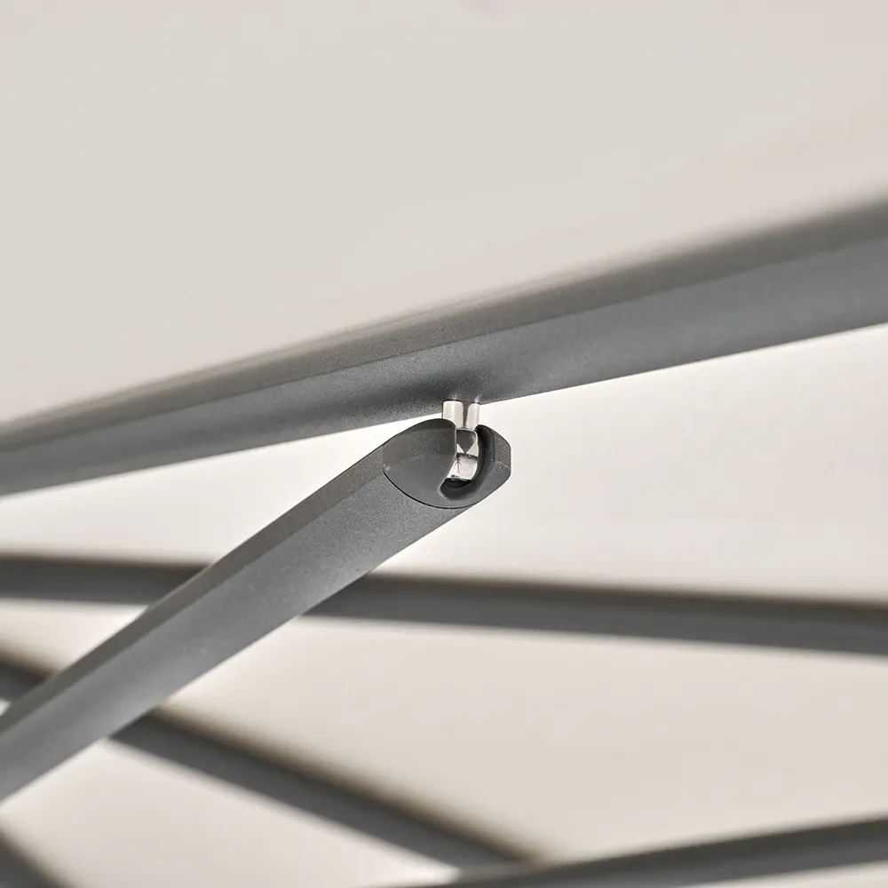 Smart parasol 300 cm anthracite Kat.4 422 Cream