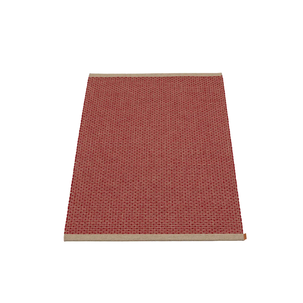 Vaskbar Plastmåtte NILS Dark Red 70x180 cm