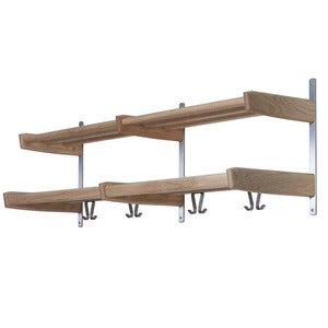 Meja Hattehylde 115 cm 2 hylder Hvidolieret eg