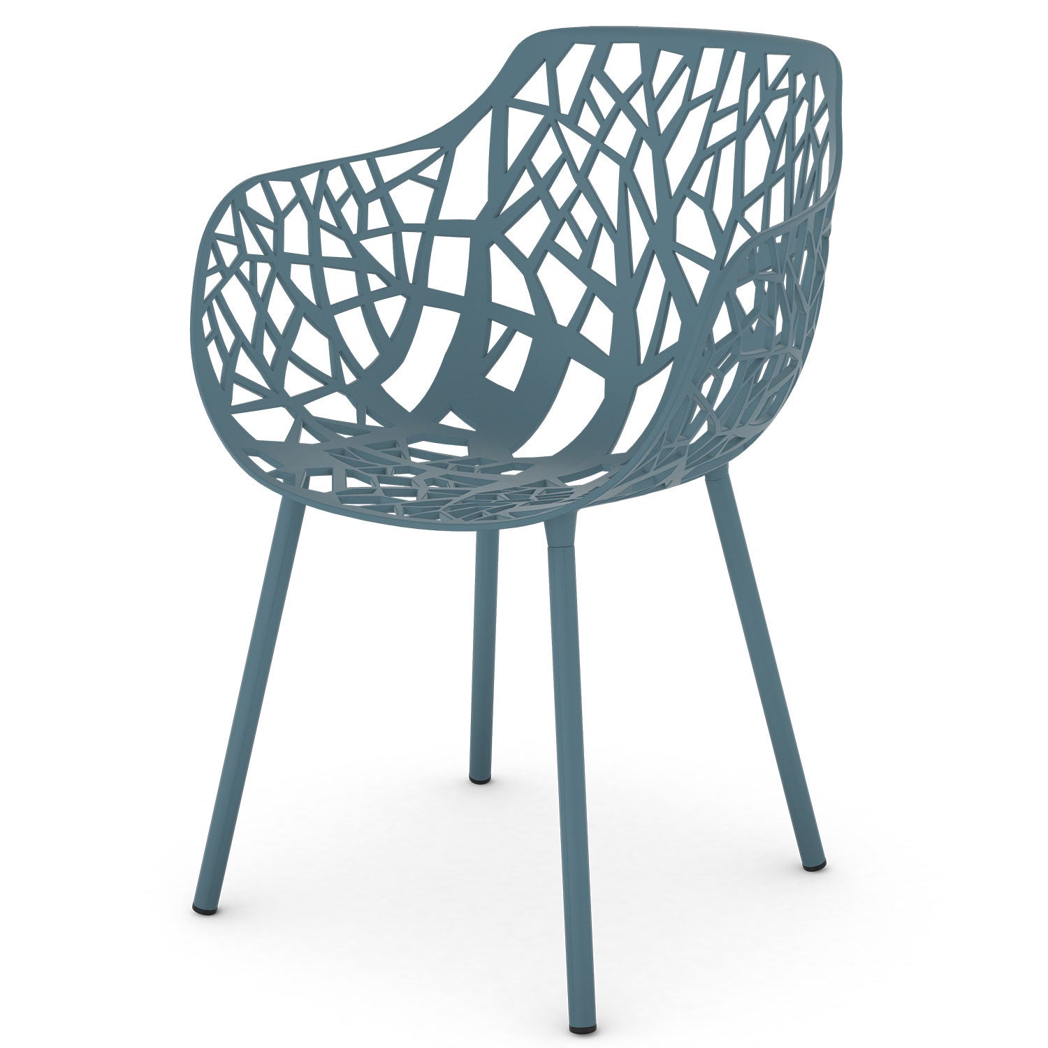 Fast, Forest Stol med armlæn Blue Teal