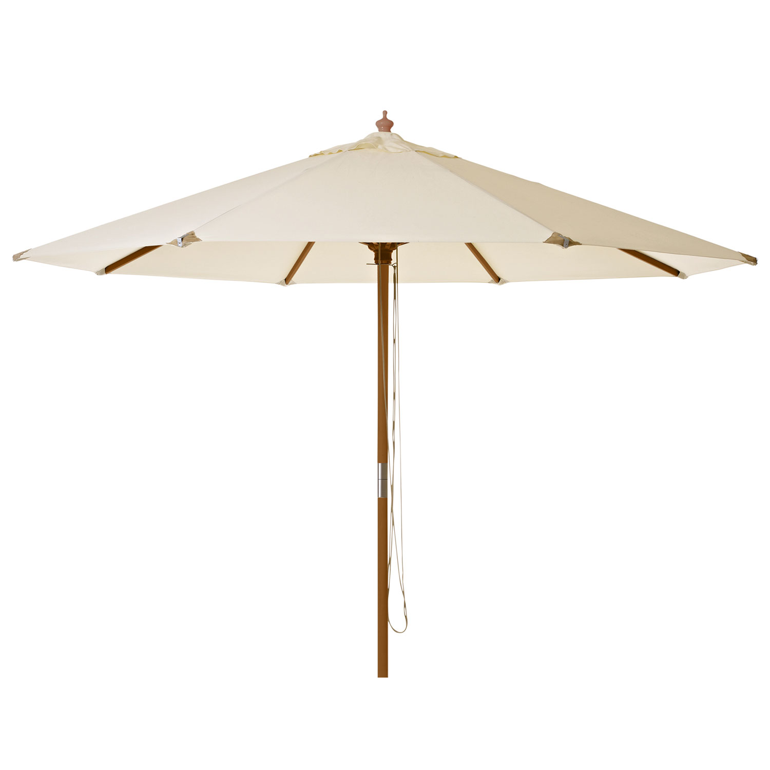 Cinas Capri 300 cm parasol Træramme off-white