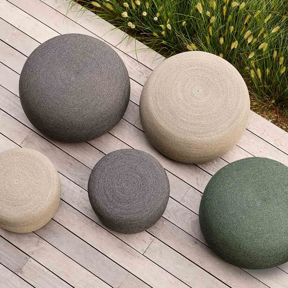 Circle skammel konisk taupe