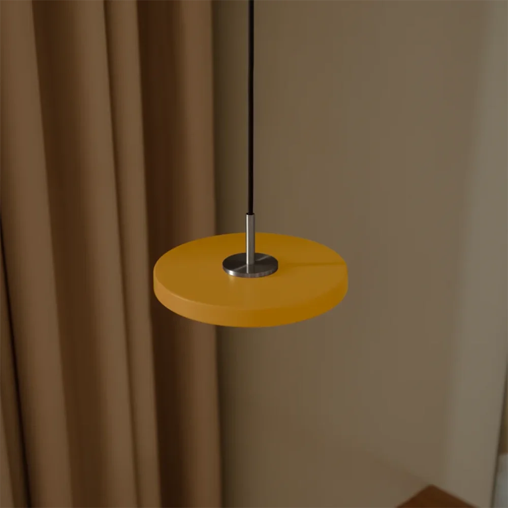 Asteria Micro Loftlampe Ø15 cm Saffron Yellow/Stål