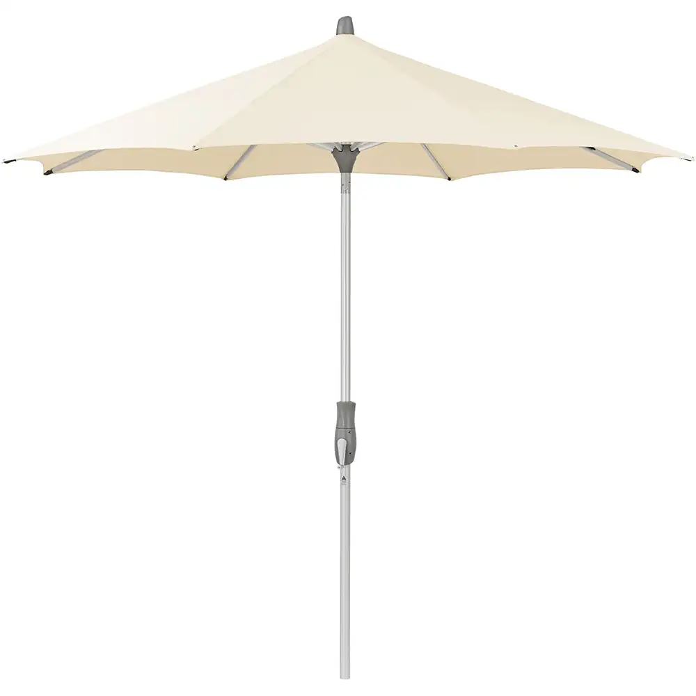 Alu-twist parasol 330 cm fabric 150 ecru offwhite