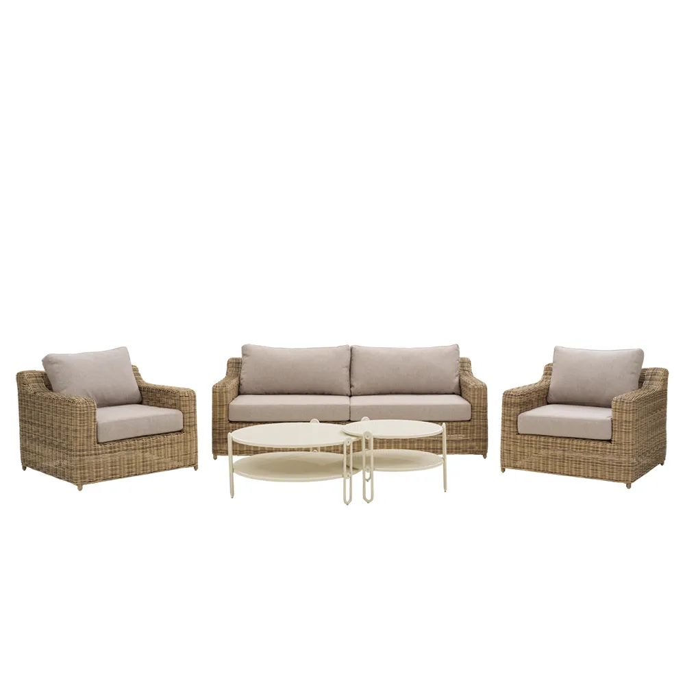 Glendon 3-pers. sofa  Rustic / Beige