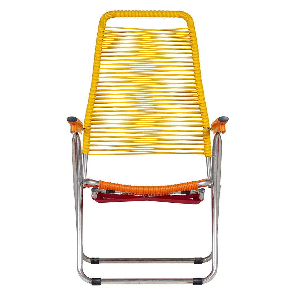 Spaghetti solstol pop yellow/orange/red/orange aluminium