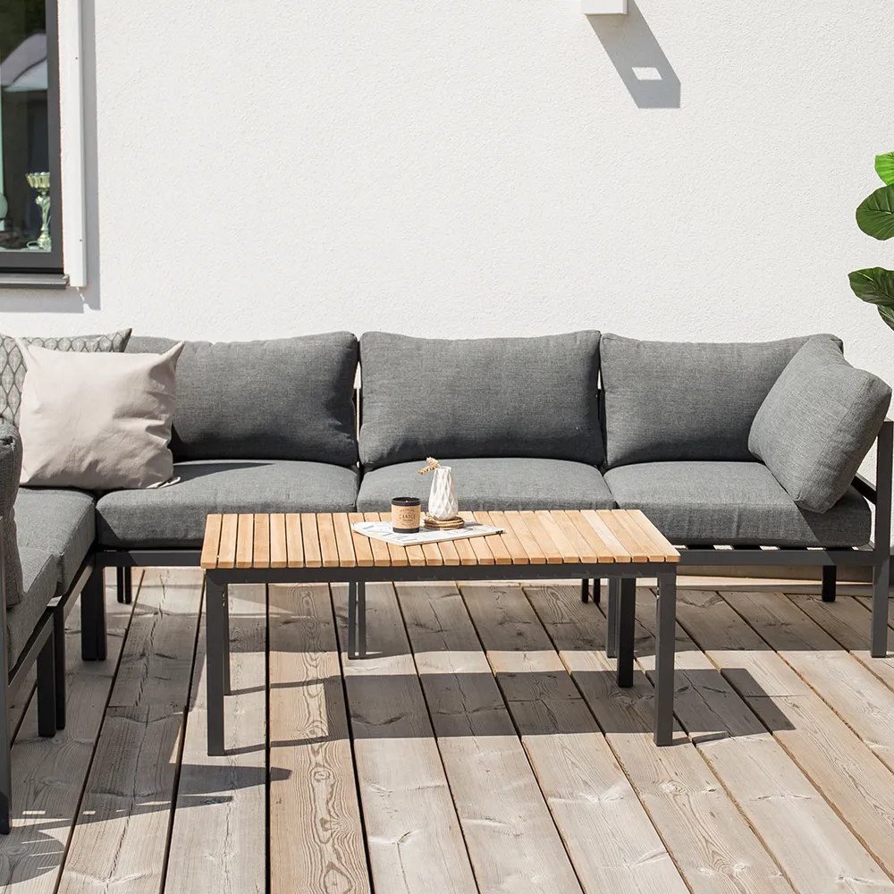 Brasilia sofabord sort/teak