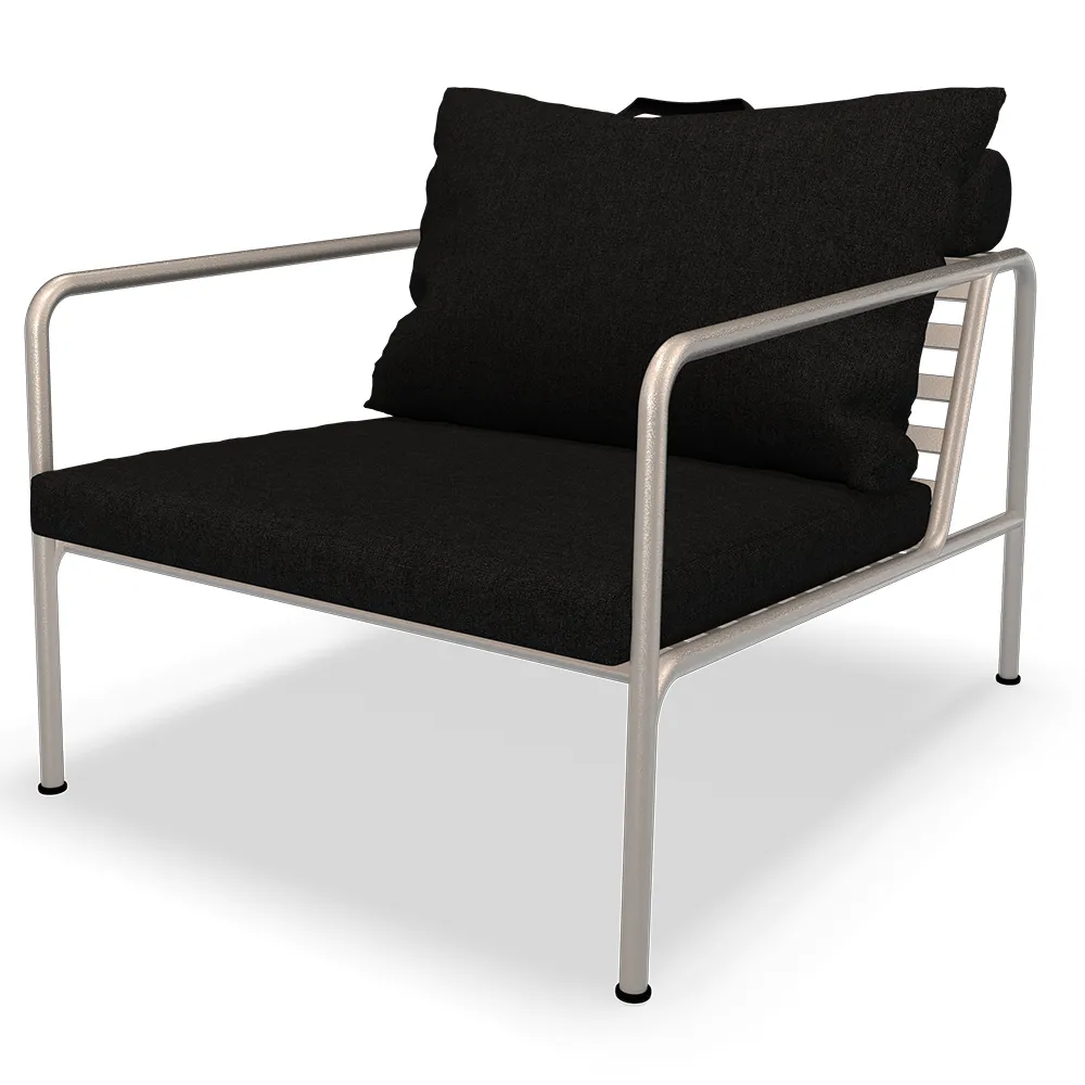 Houe, Avon Lænestol Dark Grey/White