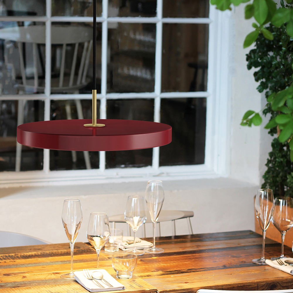 Asteria Pendellampe Mellem Ø43 cm Ruby Red