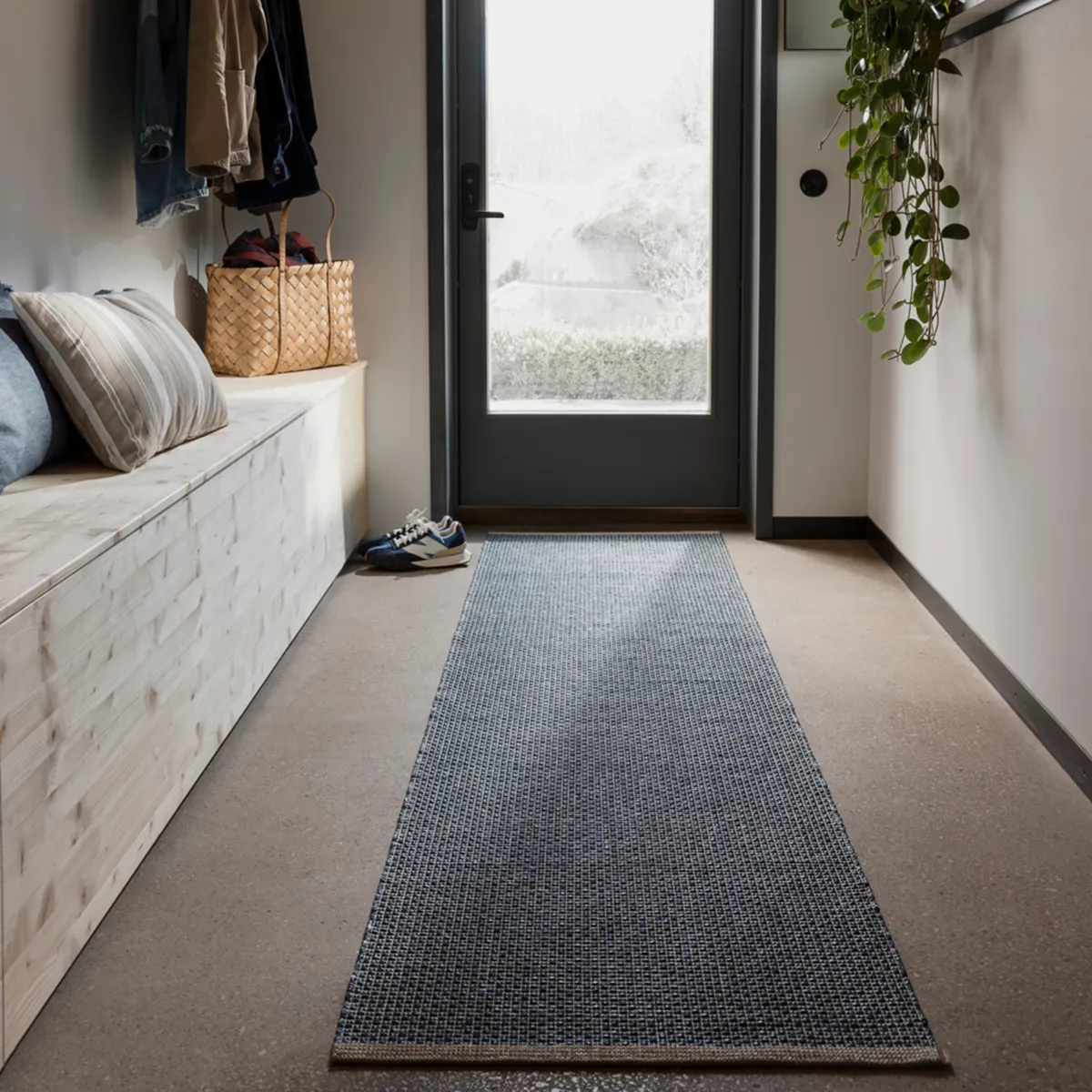 Vaskbar Plastmåtte NILS Ocean Blue 70x120 cm