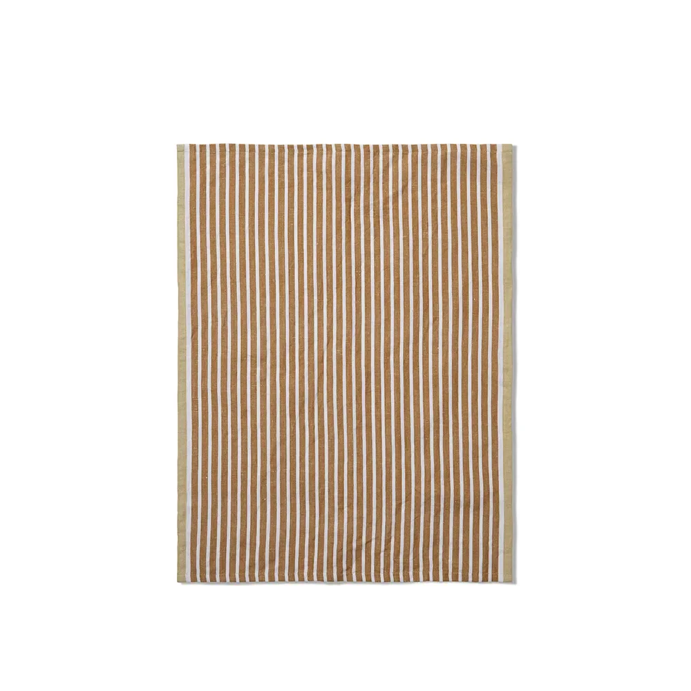 Ferm Living Hale viskestykke 50x70 cm Golden brown/Silver fern