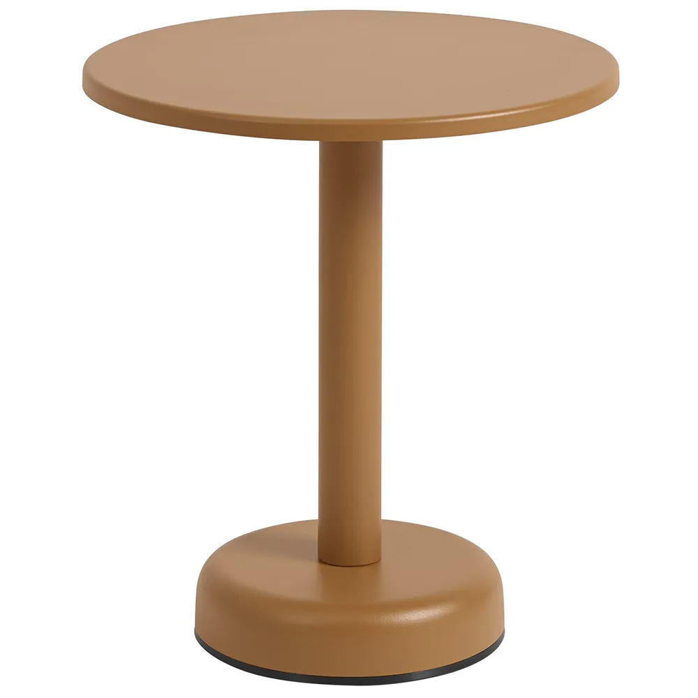 Muuto, Linear Steel Sofabord Ø42 cm Burnt Orange