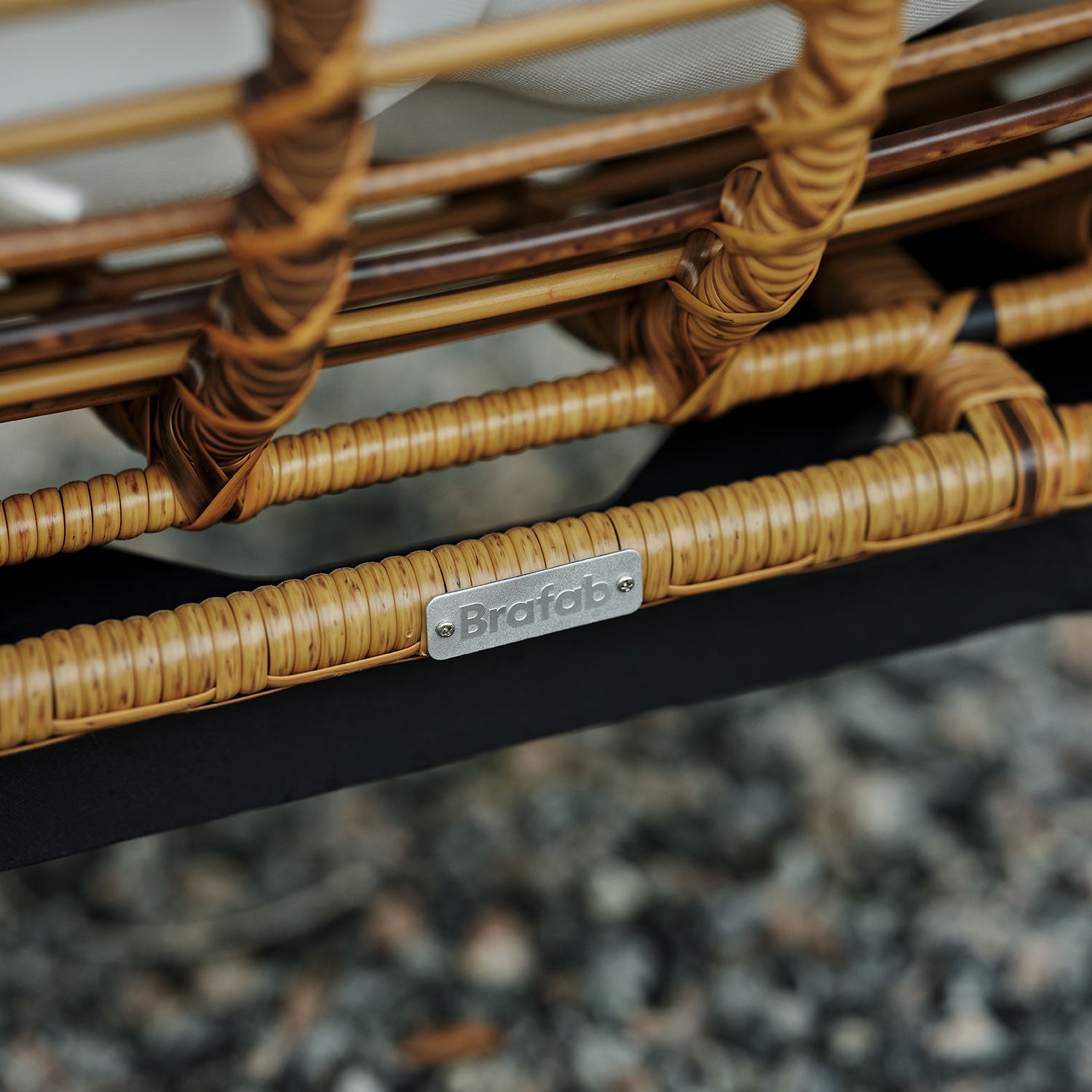 Covelo Loungelænestol Natur/Hvid Brafab