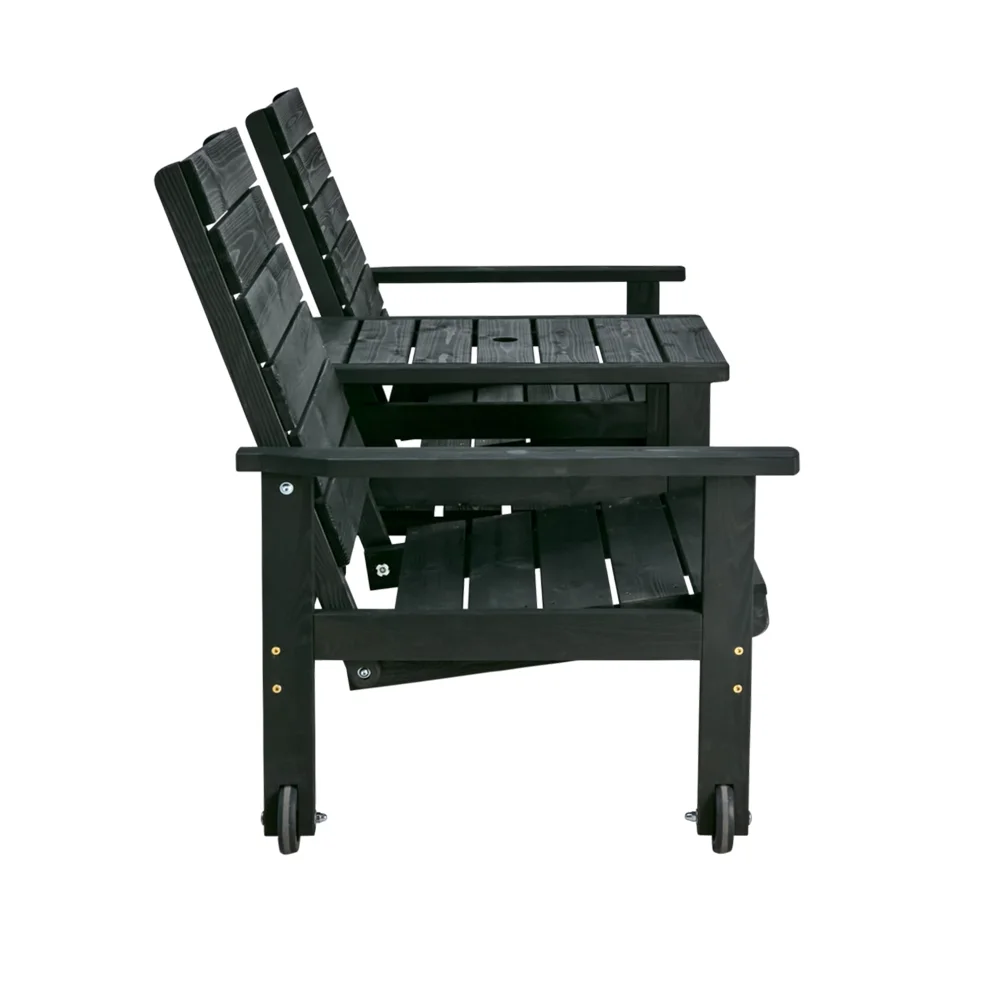 DU o JA 2-personers sofa Sort