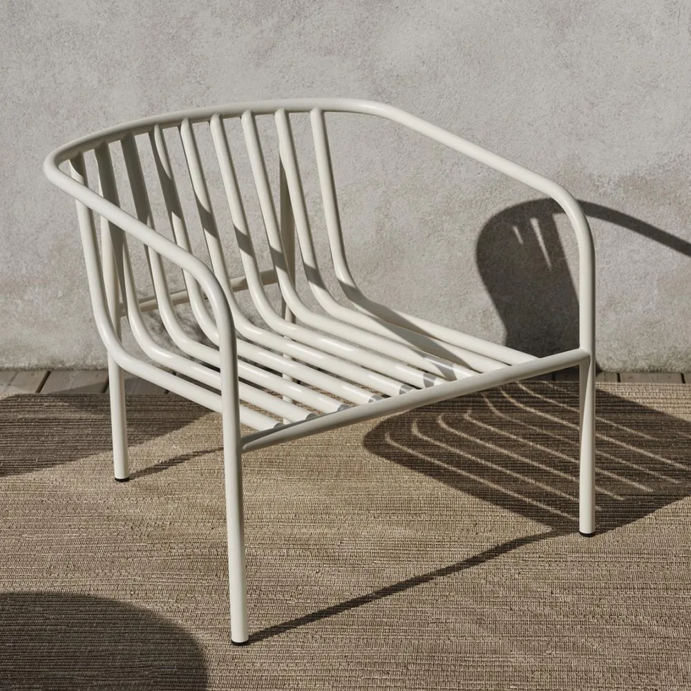 Bendt Lænestol Teddy Beige/Pearl White