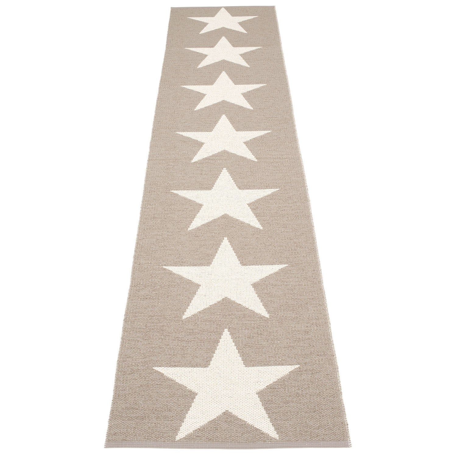 Pappelina, Viggo tæppe 70x350 cm one mud / vanilla