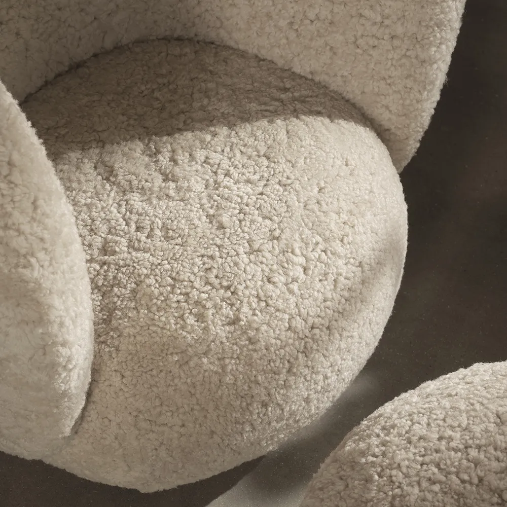 Rico Lounge lænestol Sheepskin - Moonlight