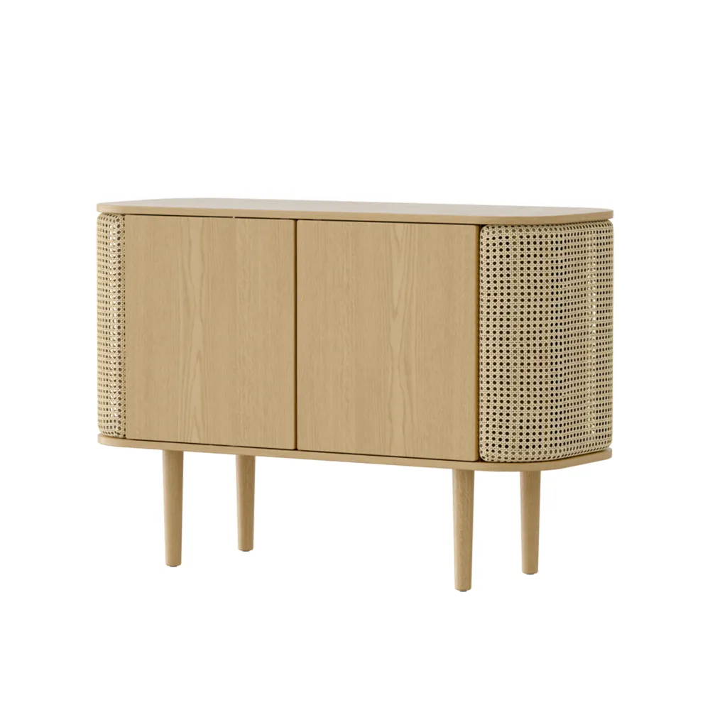 Treasures skab med 2 låger, egetræ/ventian Cane