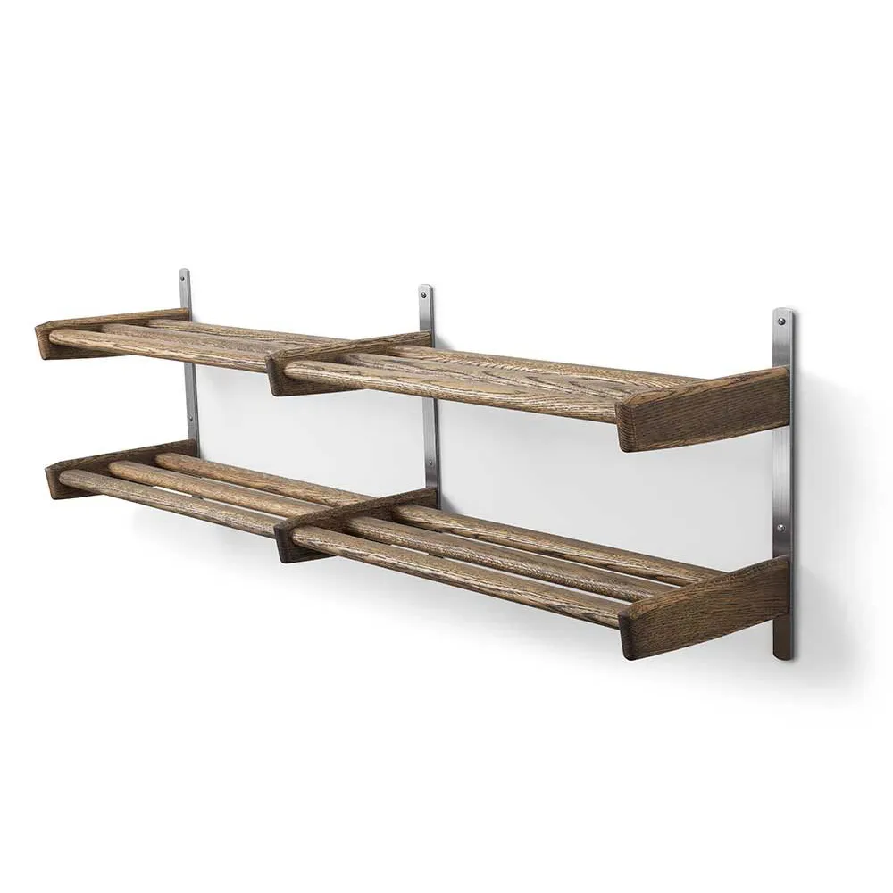 Meja Skohylde 115 cm 2 hylder Røget Eg