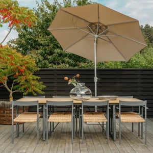 ABRIOLA - Parasol Ø330 cm-champagne