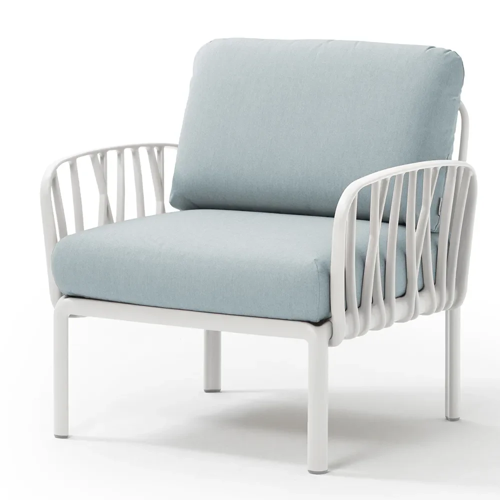 Nardi, Komodo lænestol White - Ghiaccio Sunbrella